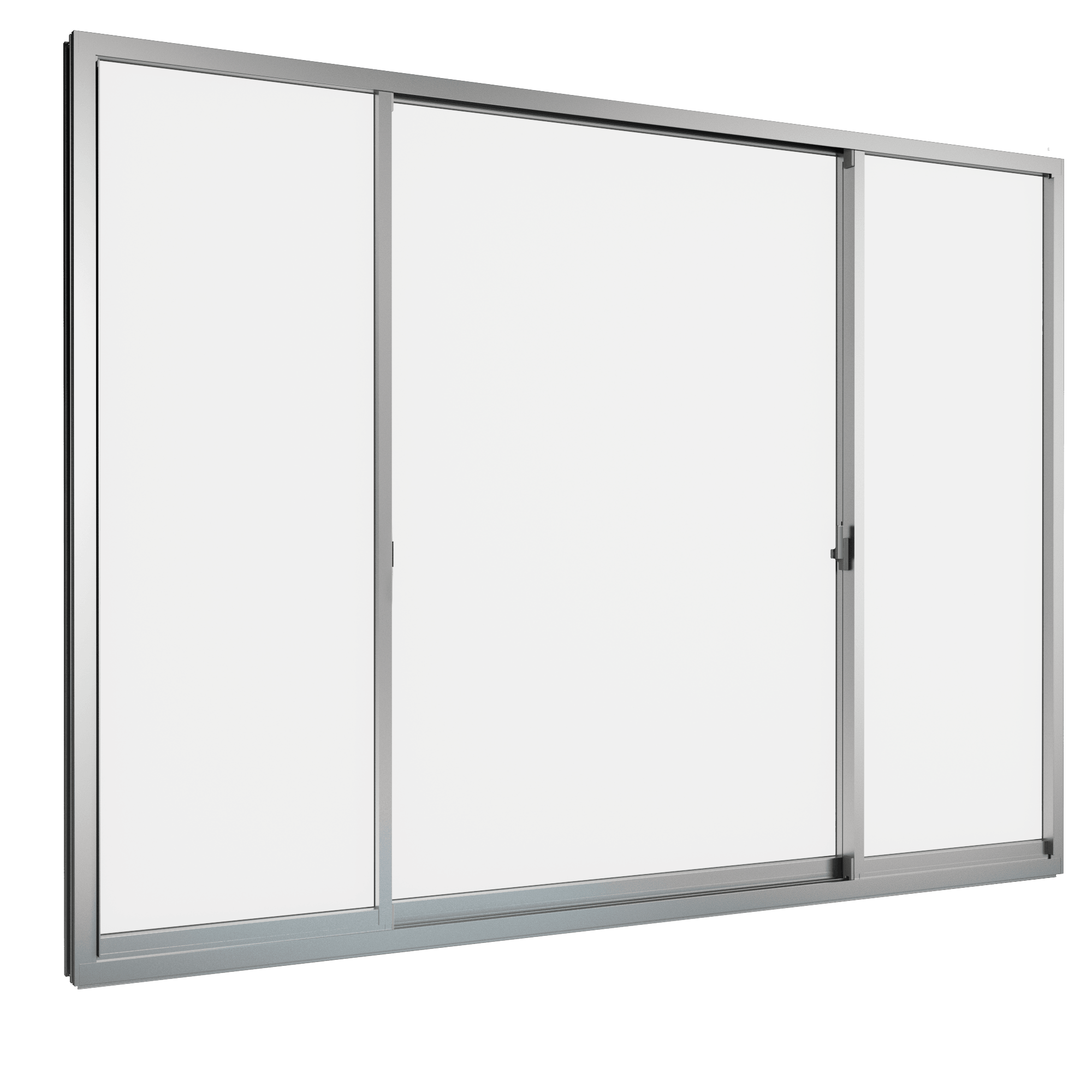 Cửa đi mở trượt 3 cánh 2 ray Grants