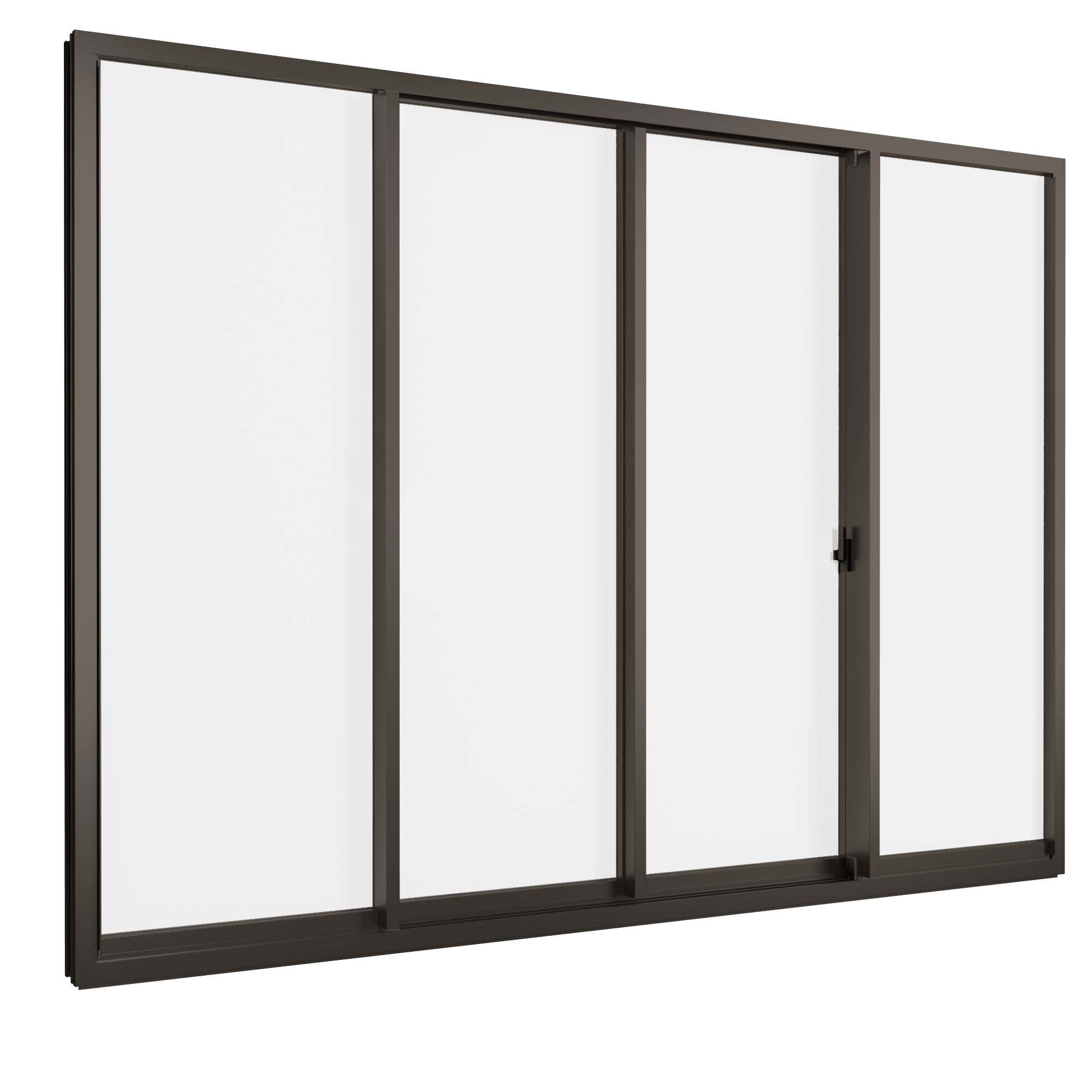 Cửa đi mở trượt 4 cánh 2 ray Grants