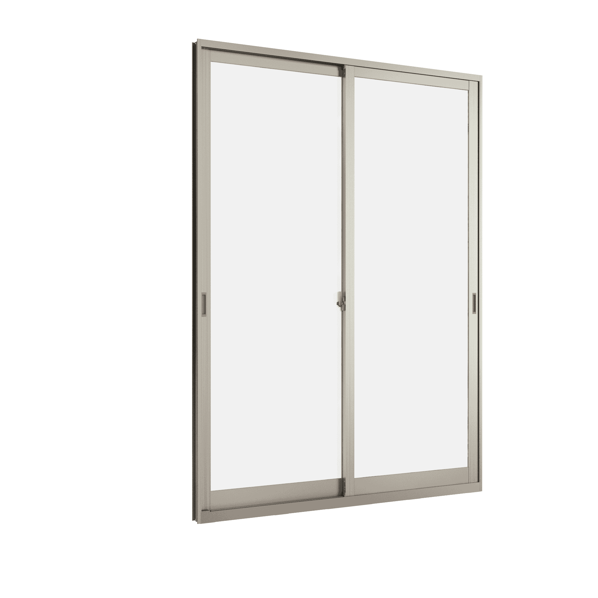 Cửa đi mở trượt 2 cánh 2 ray Weplus