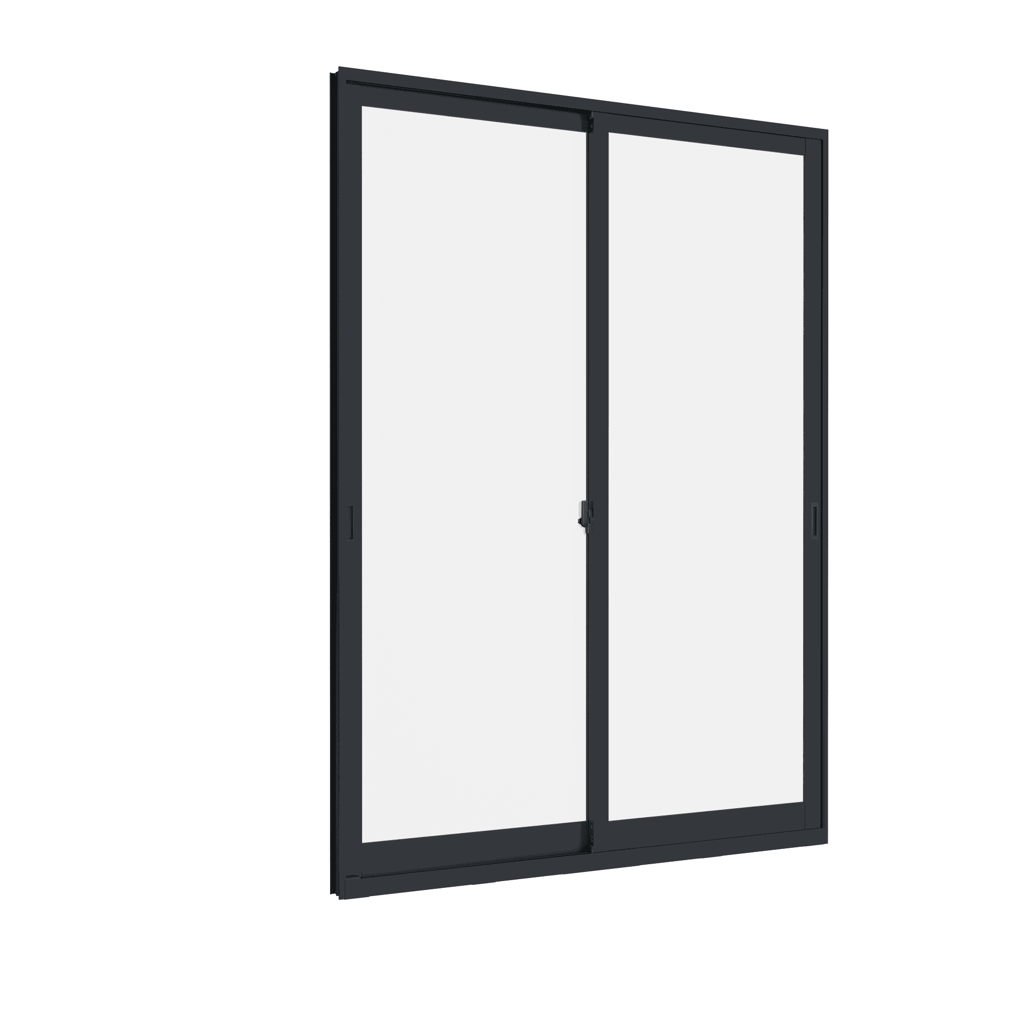 Cửa đi mở trượt 2 cánh 2 ray Weplus