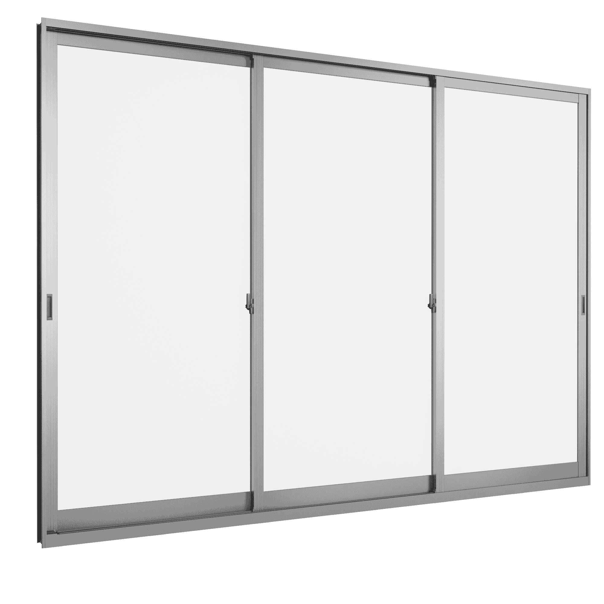 Cửa đi mở trượt 3 cánh 3 ray Weplus