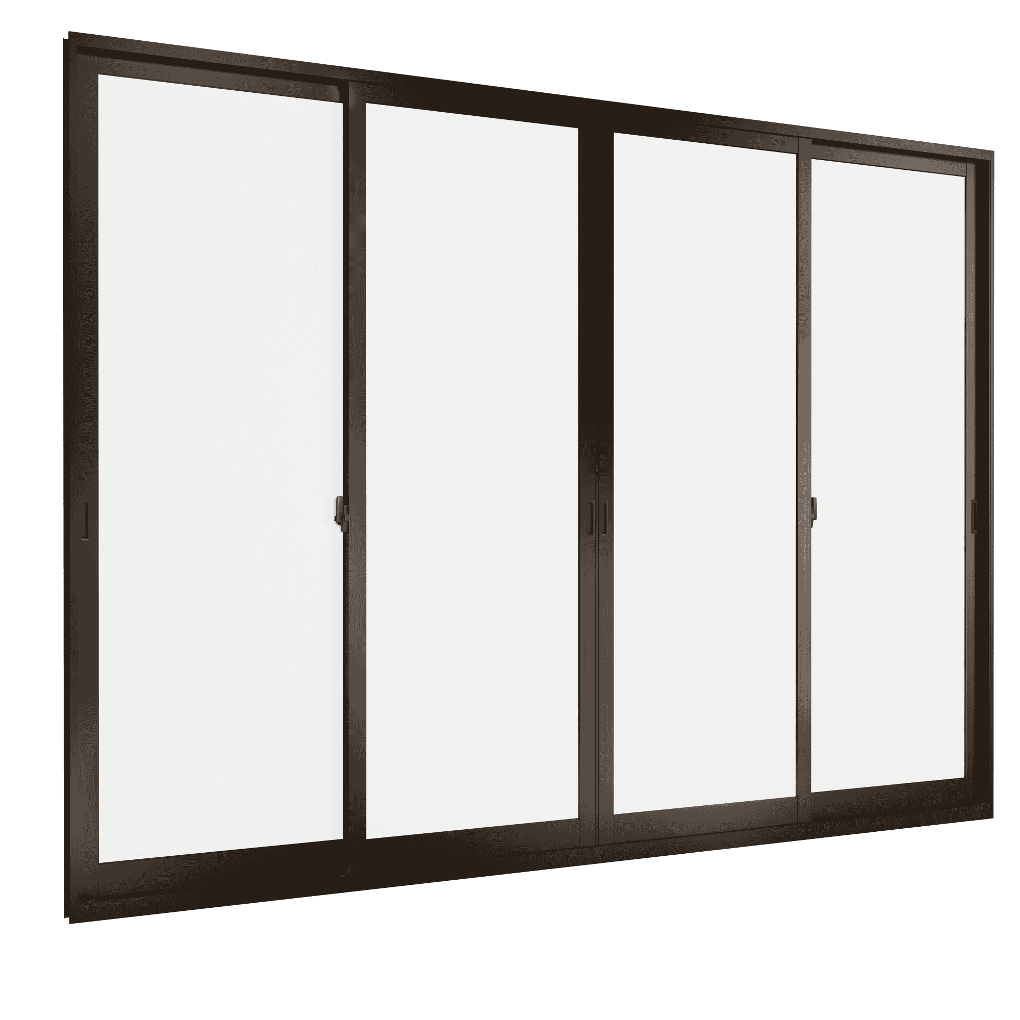 Cửa đi mở trượt 4 cánh 2 ray Weplus
