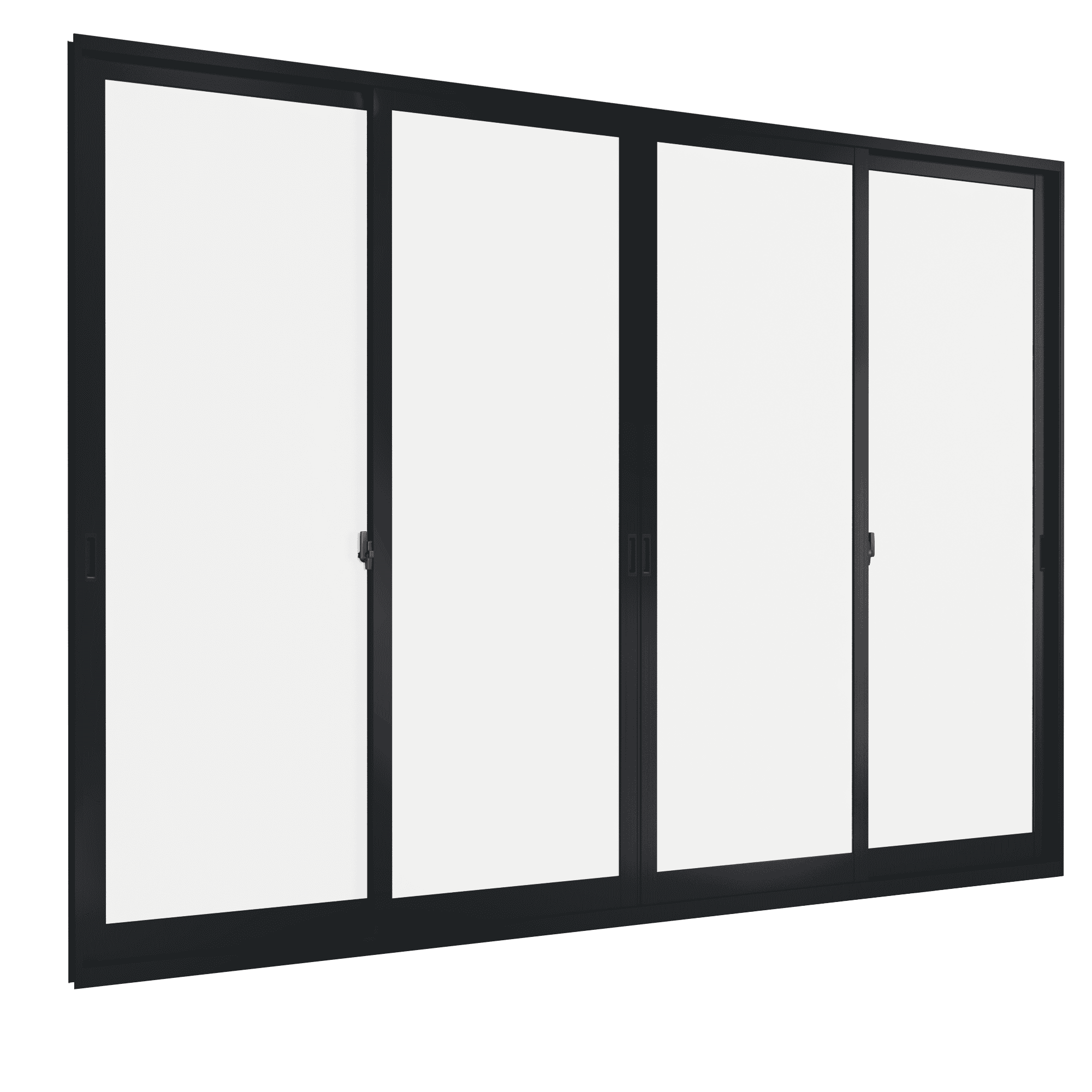 Cửa đi mở trượt 4 cánh 2 ray Weplus