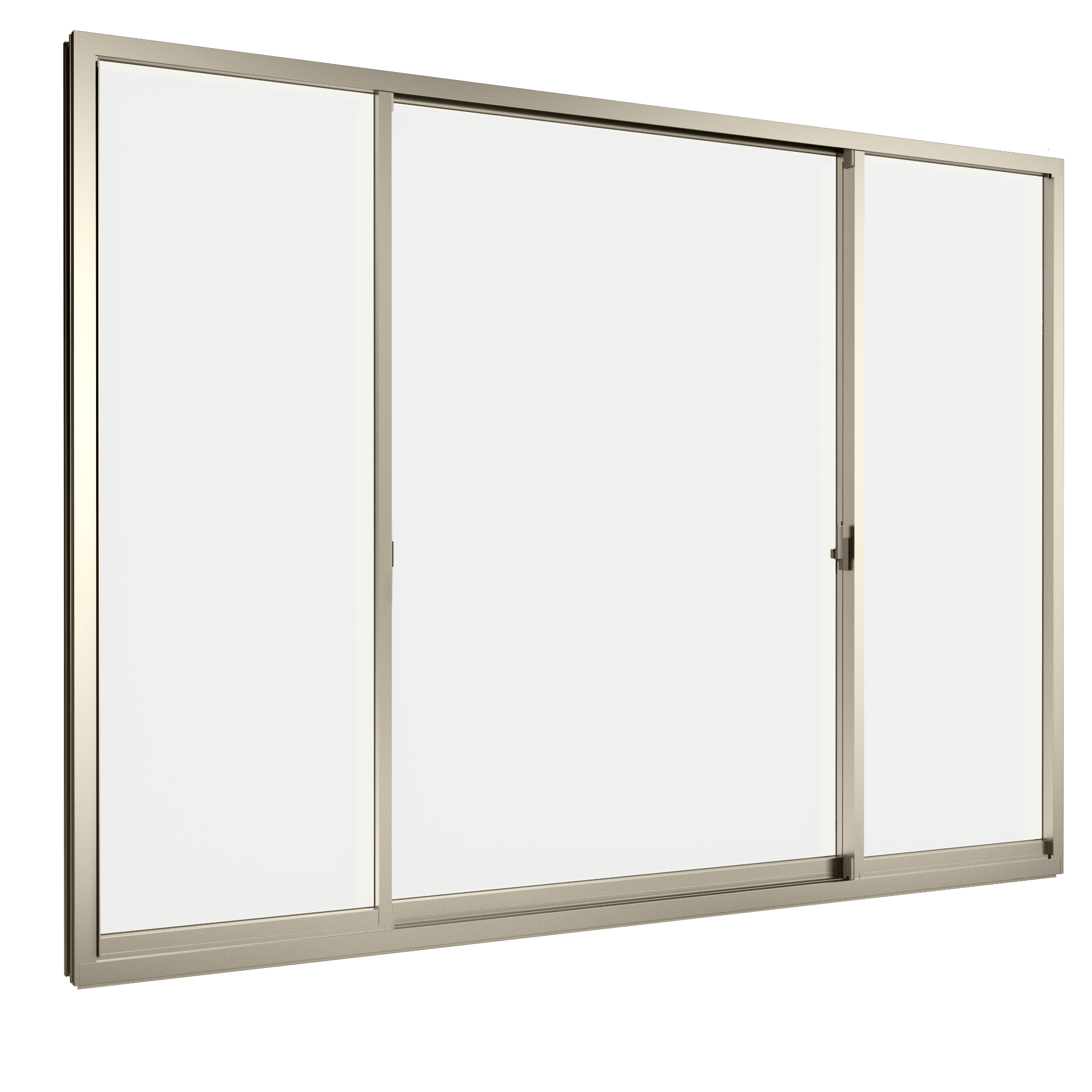 Cửa đi mở trượt 3 cánh 2 ray Grants