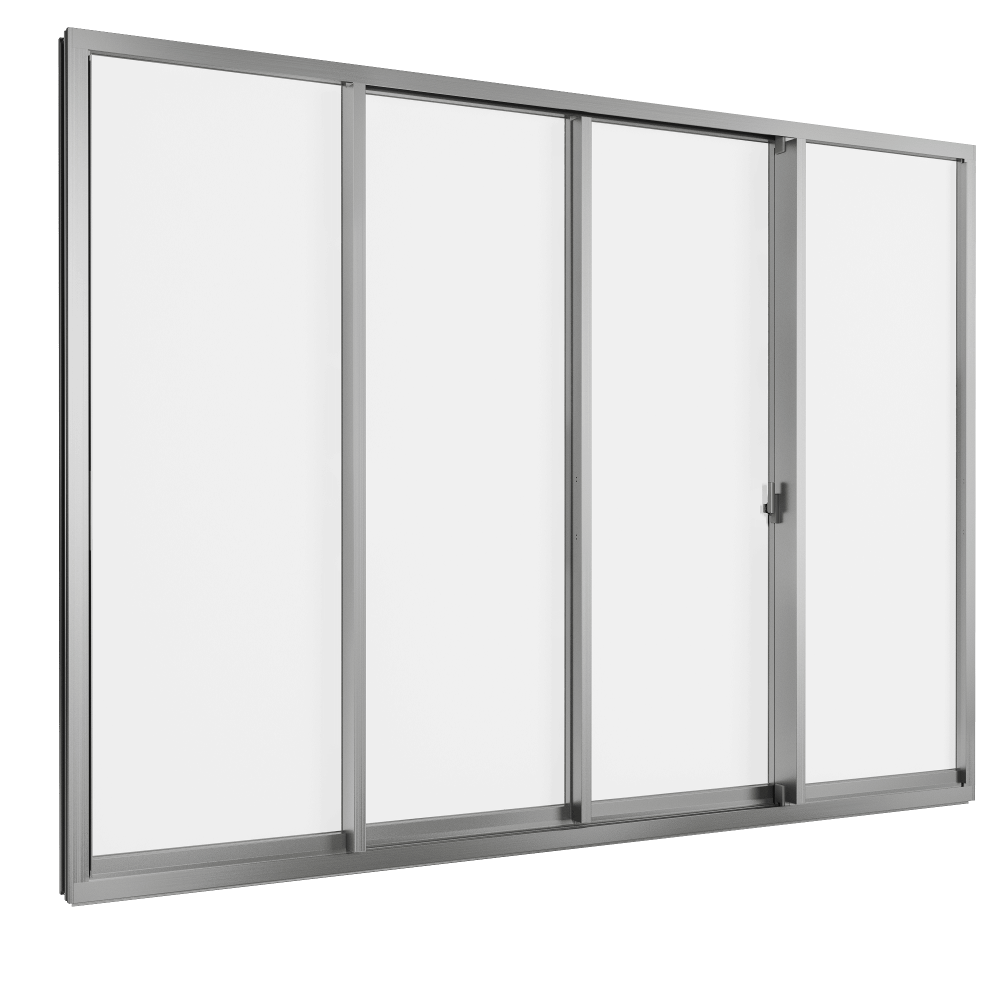 Cửa đi mở trượt 4 cánh 2 ray Grants