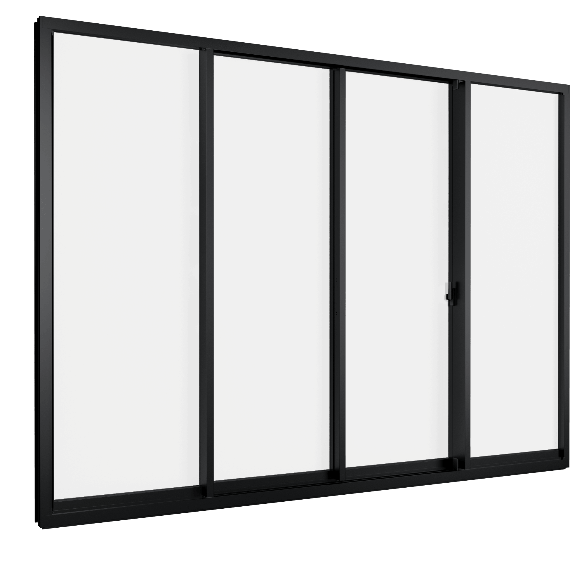 Cửa đi mở trượt 4 cánh 2 ray Grants