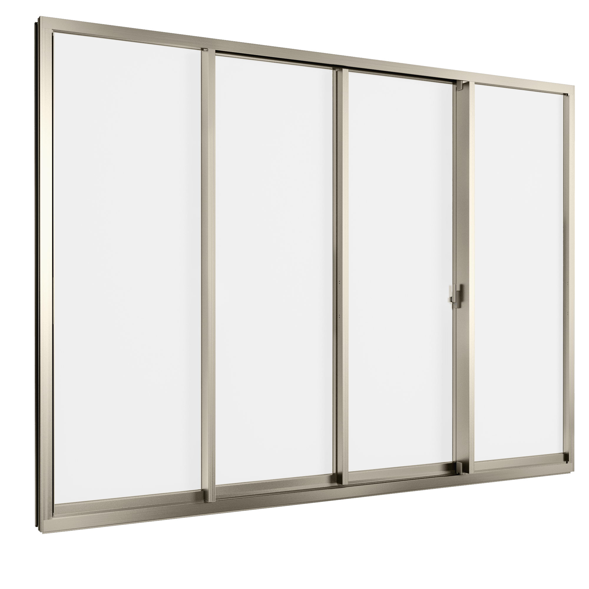 Cửa đi mở trượt 4 cánh 2 ray Grants