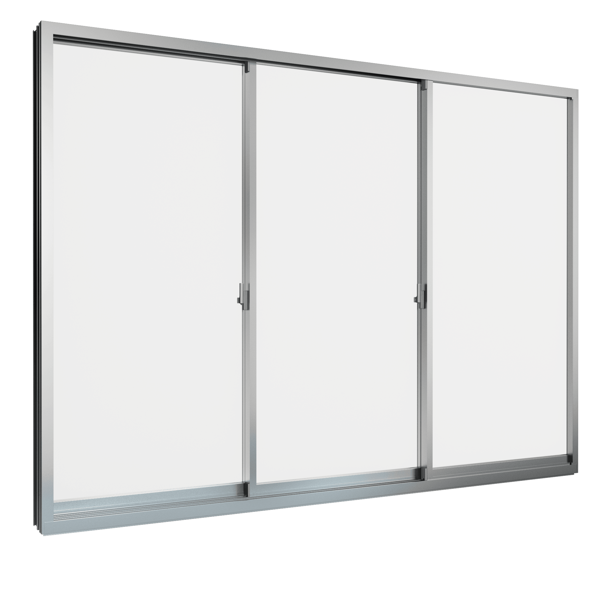 Cửa đi mở trượt 3 cánh 3 ray Grants