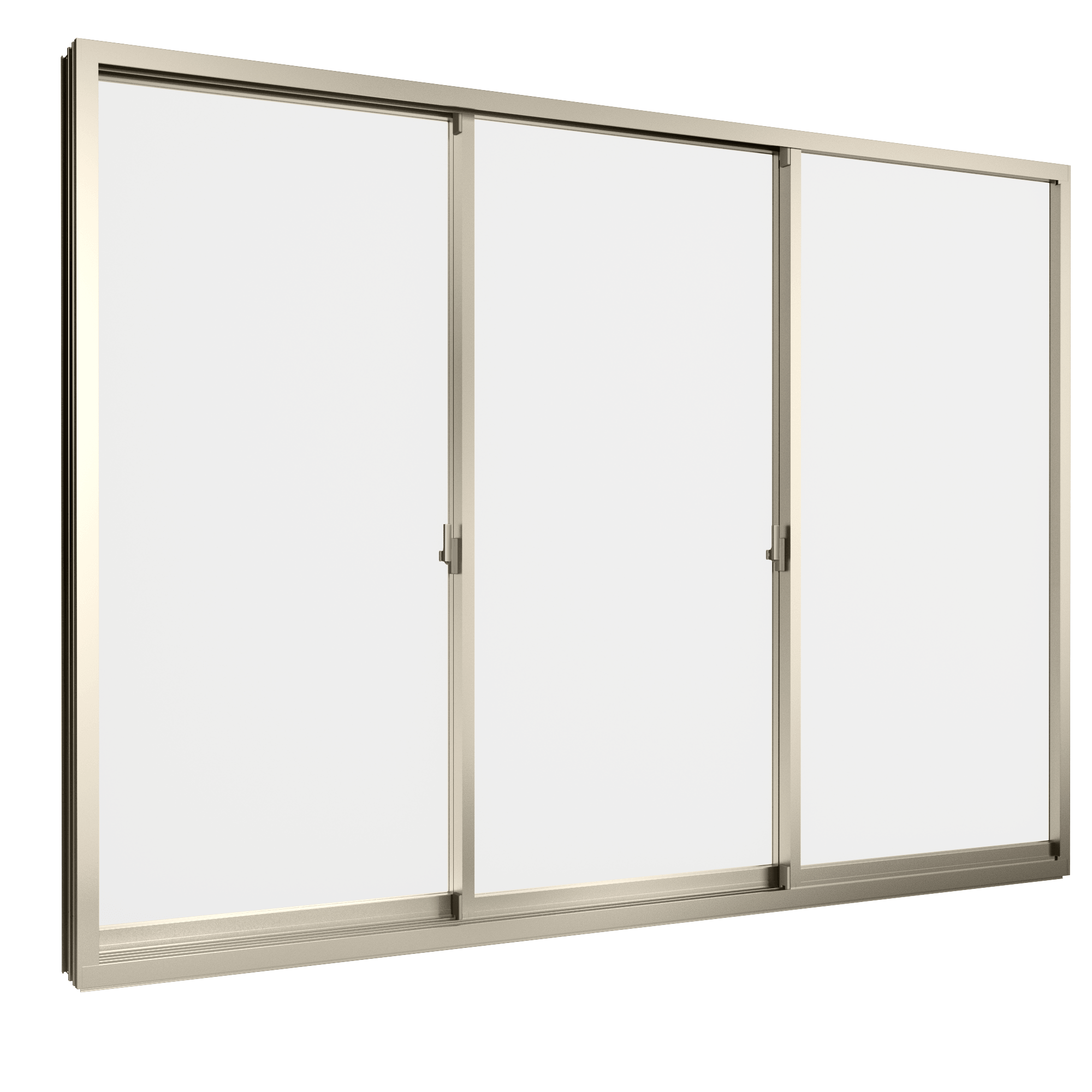 Cửa đi mở trượt 3 cánh 3 ray Grants