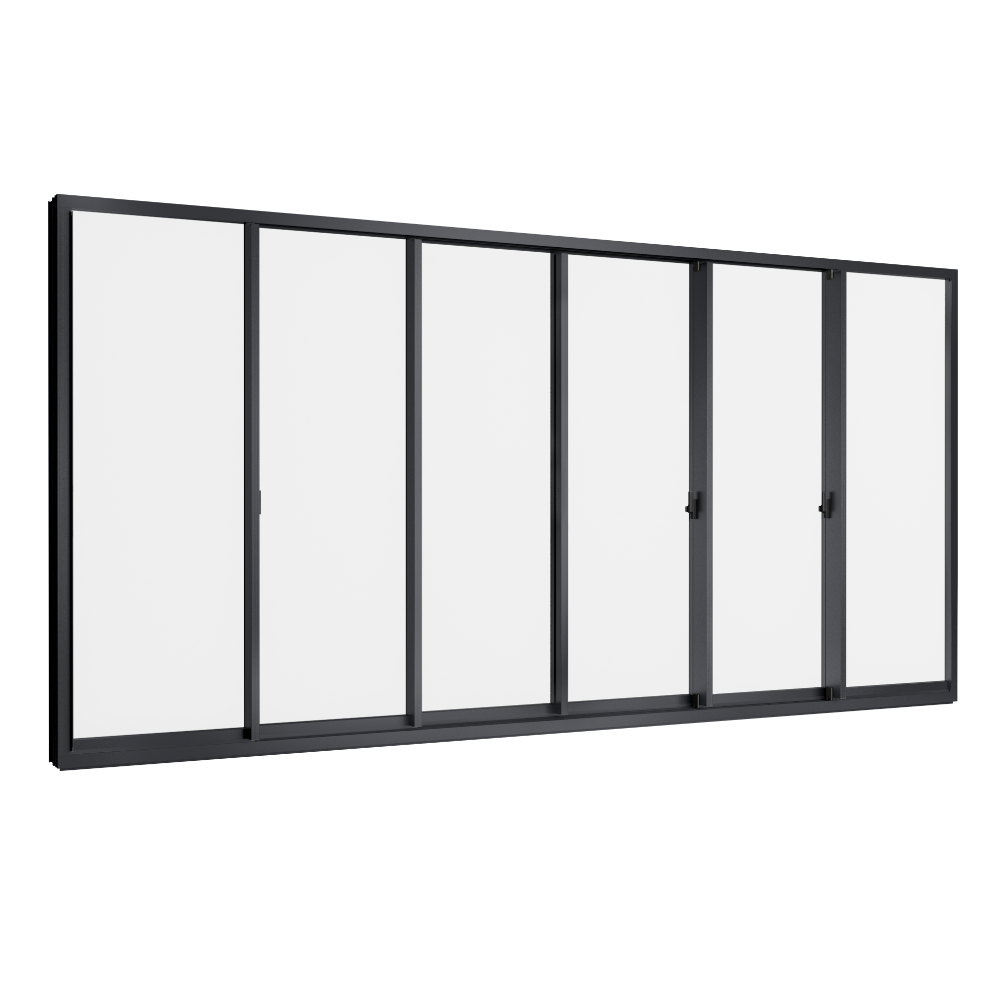 Sliding Door 6 panels on 3 tracks Grants