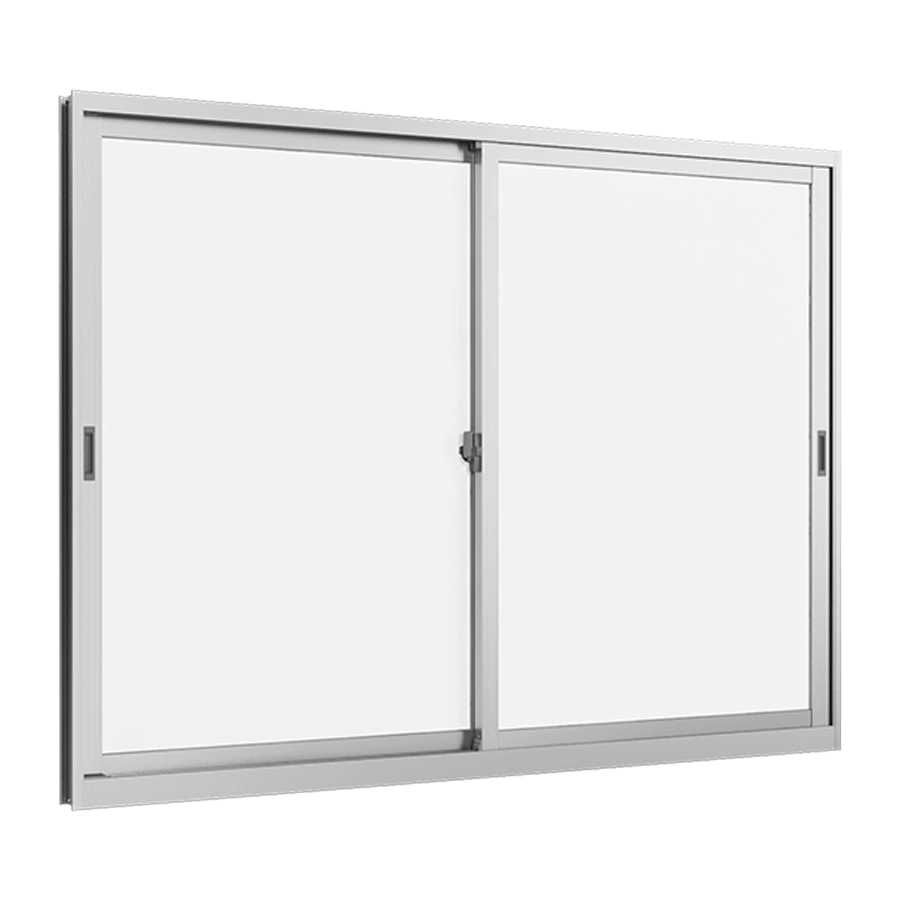 Sliding Window 2 panels on 2 tracks We Plus