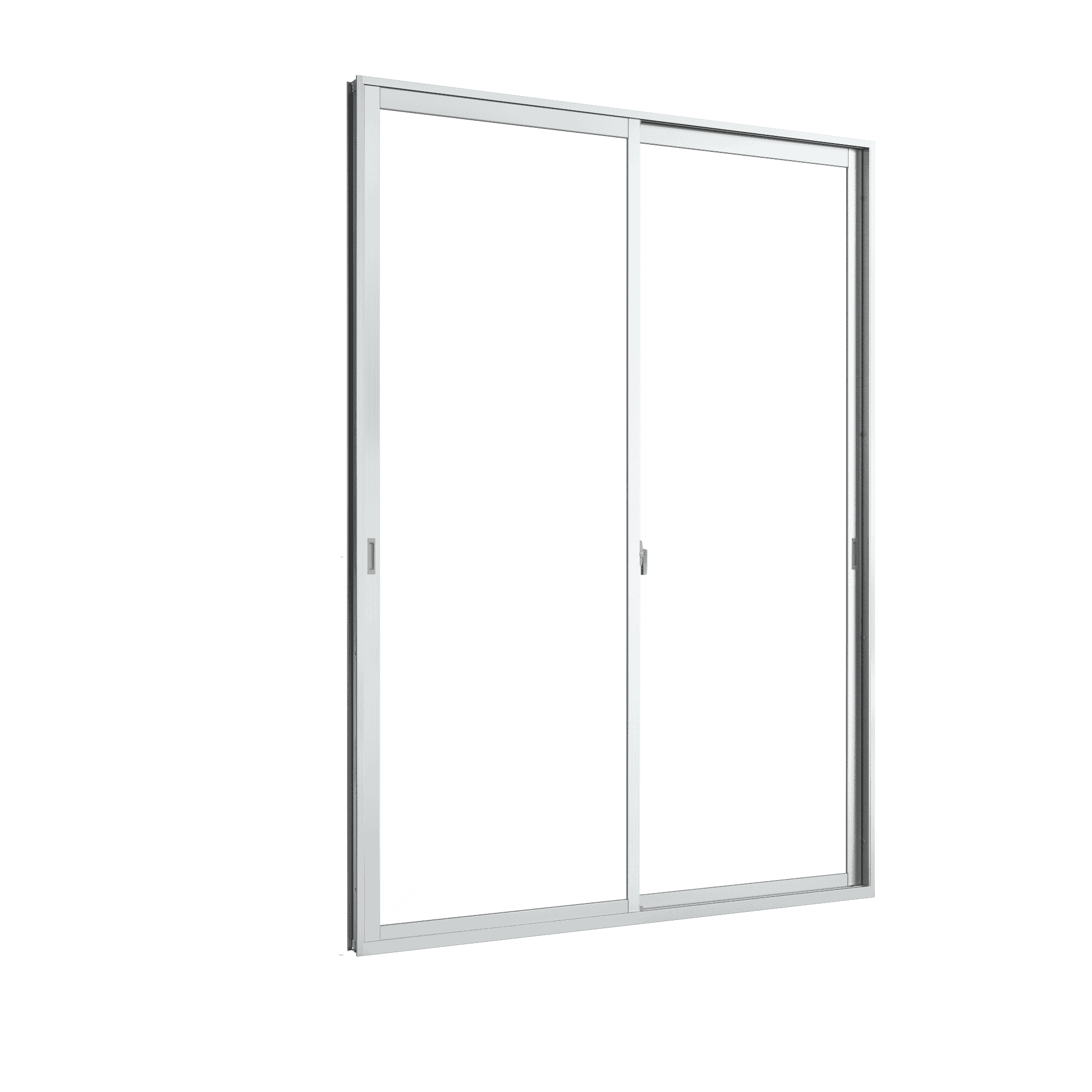 Cửa đi chính mở trượt 2 cánh 2 ray We70