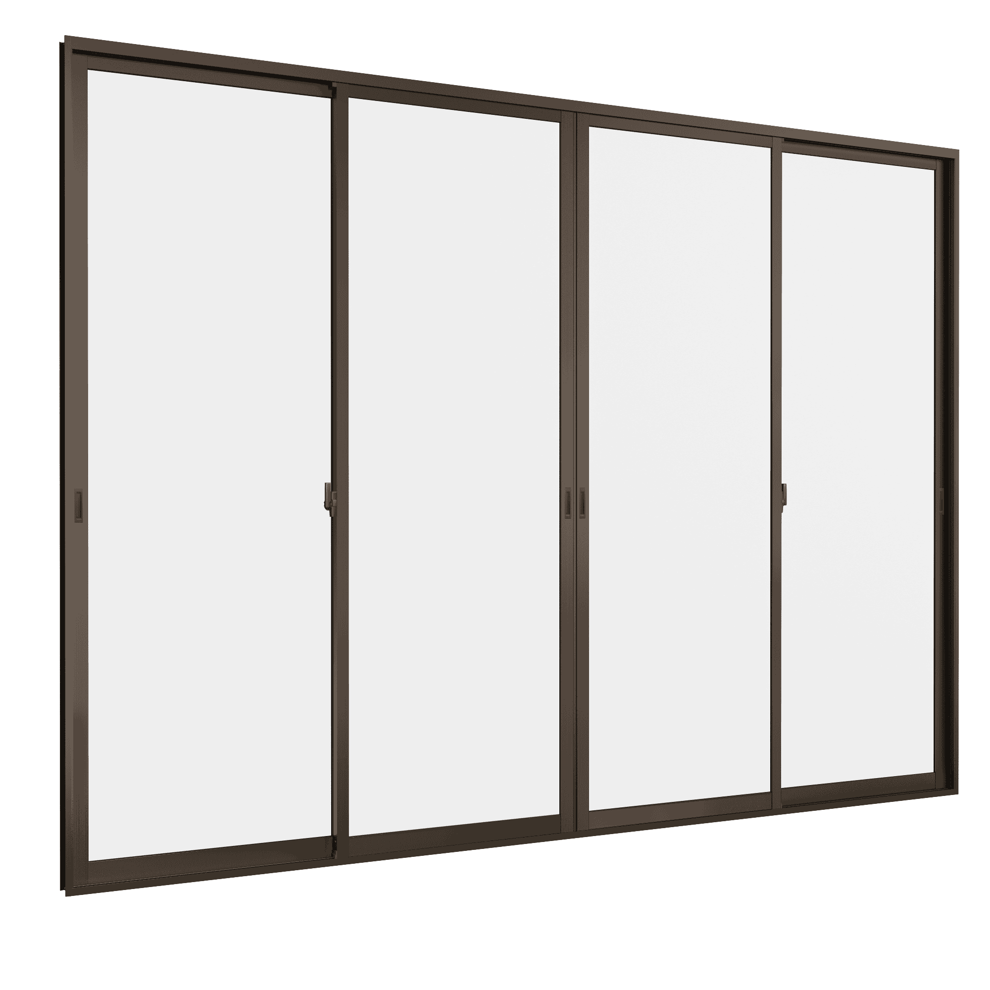 Cửa đi mở trượt 4 cánh 2 ray We70