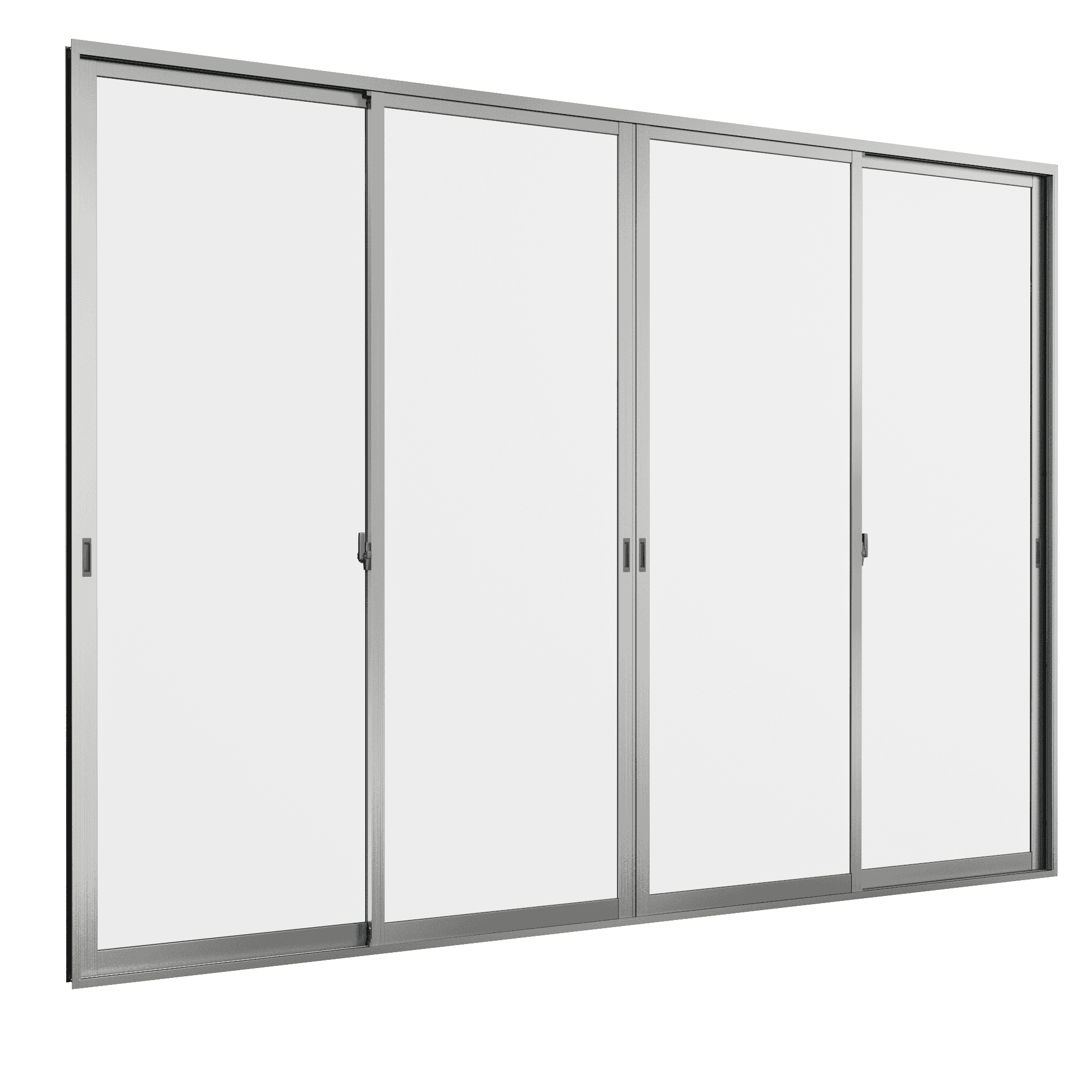 Cửa đi mở trượt 4 cánh 2 ray We70
