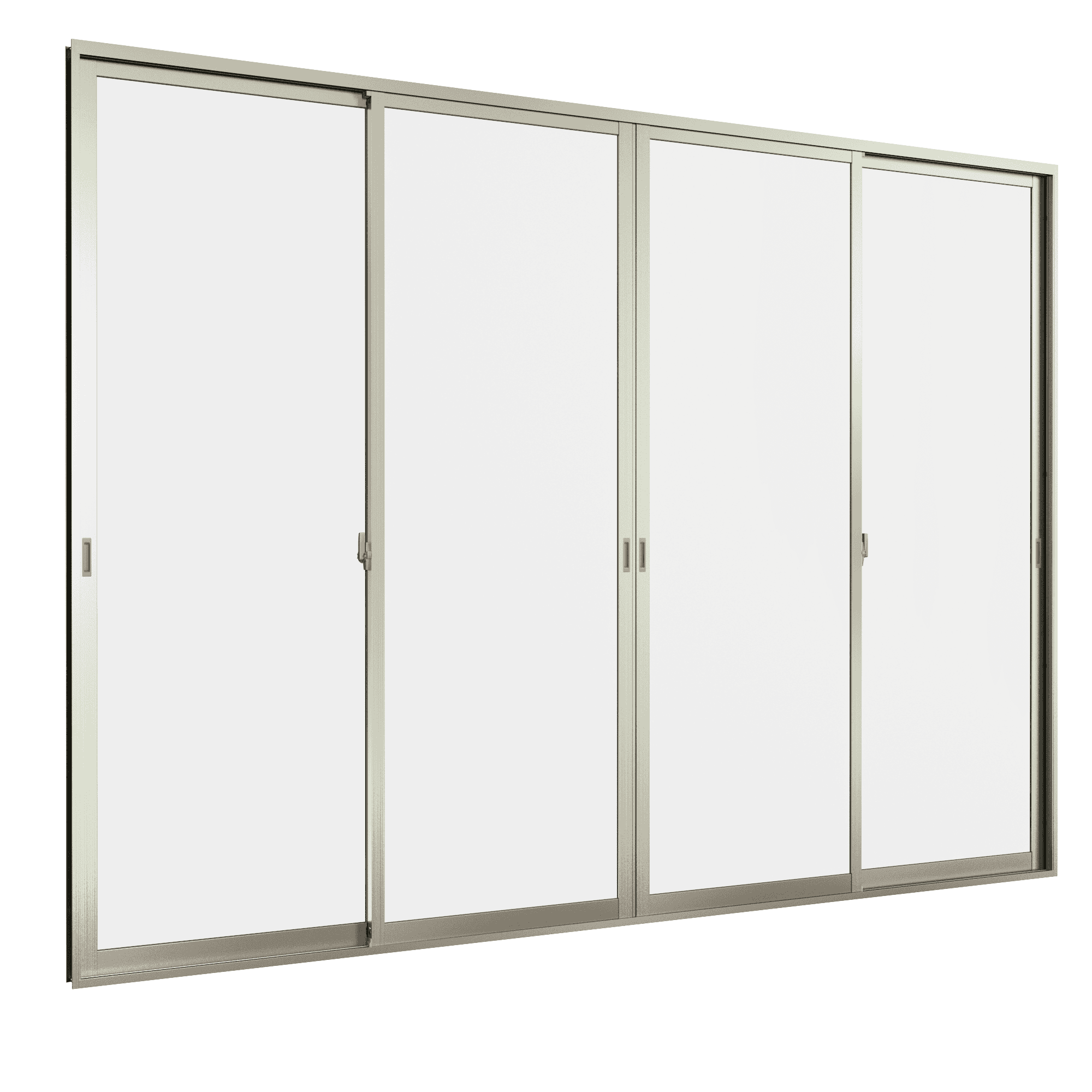 Cửa đi mở trượt 4 cánh 2 ray We70