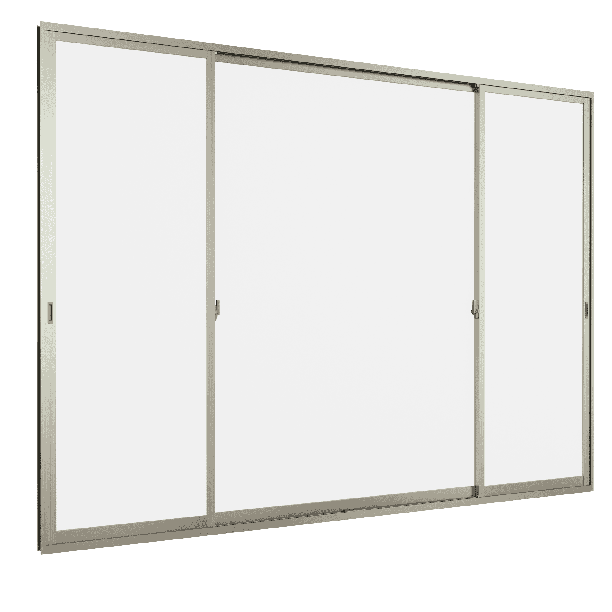 Cửa đi mở trượt 3 cánh 2 ray SFS We70