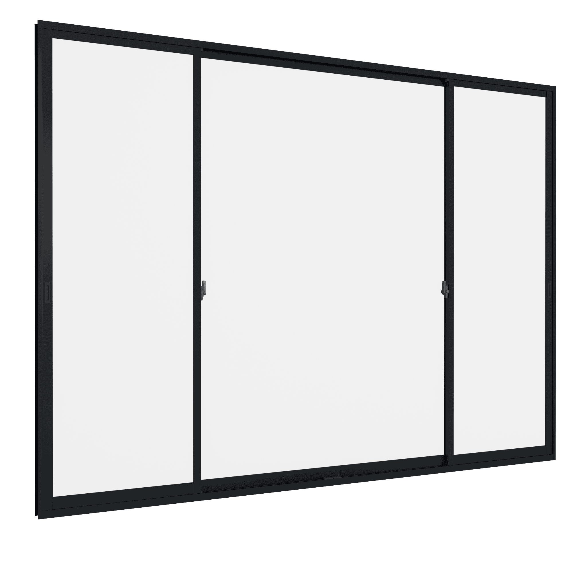 Cửa đi mở trượt 3 cánh 2 ray SFS We70