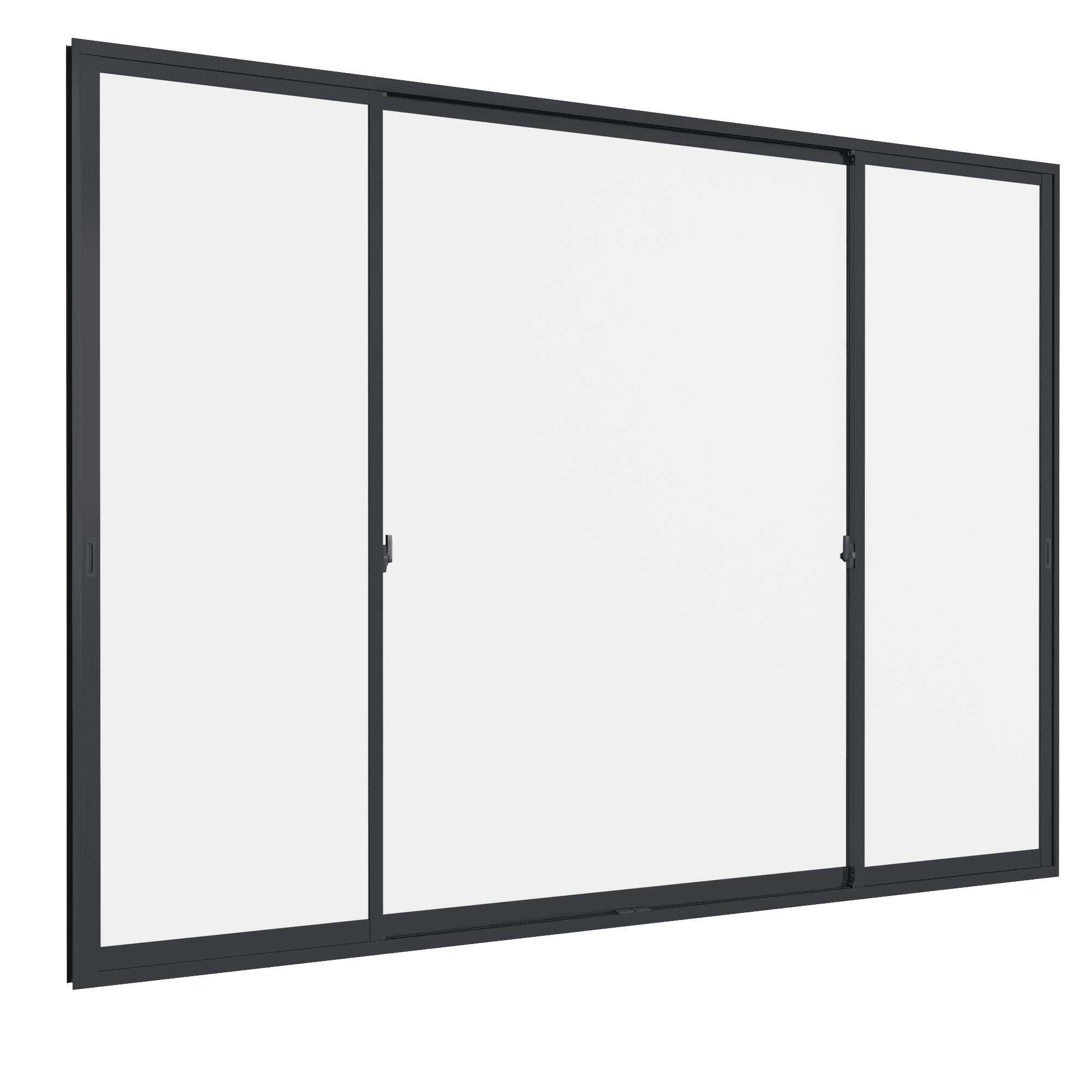 Cửa đi mở trượt 3 cánh 2 ray SFS We70