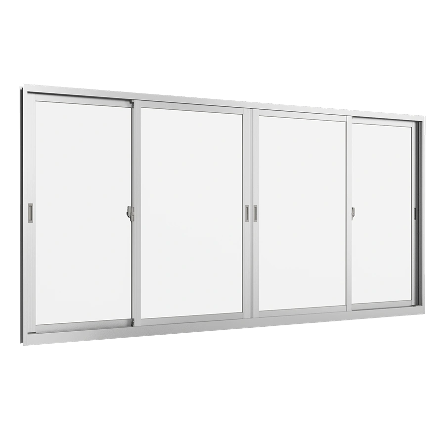 Cửa sổ mở trượt 4 cánh 2 ray NS