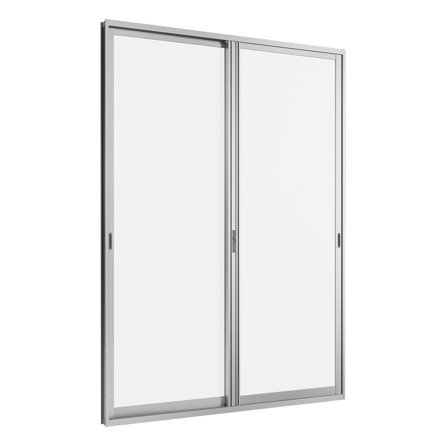 Cửa đi chính mở trượt (2 cánh 2 ray) We70