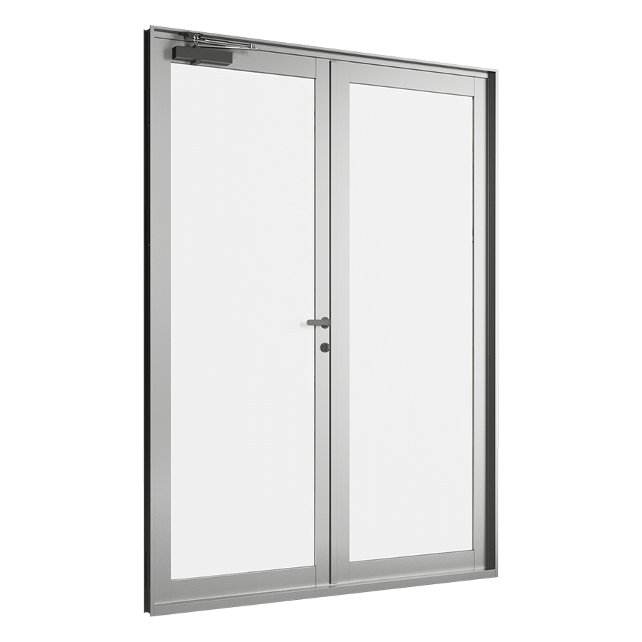 Cửa đi mở ngoài 2 cánh We70