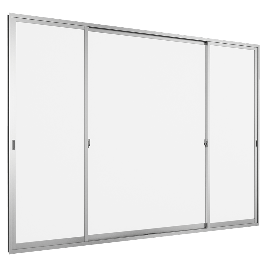 Cửa đi mở trượt (3 cánh 2 ray) SFS We70
