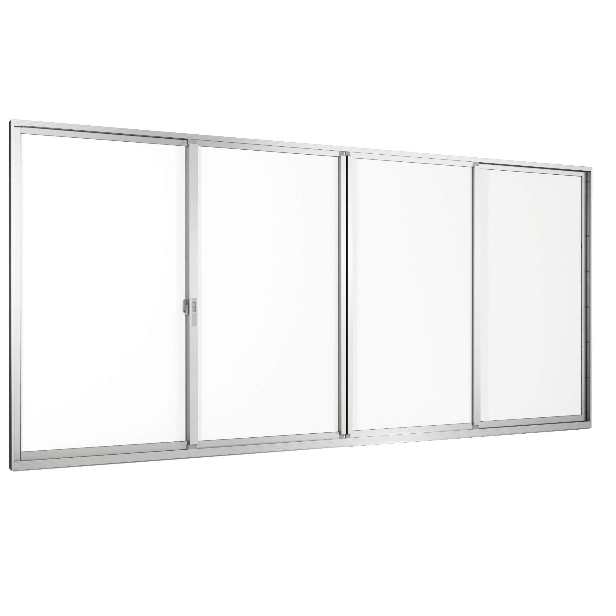 Cửa đi mở trượt 4 cánh 2 ray Atis