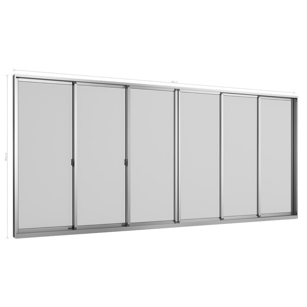 Mẫu cửa nhôm trượt 6 cánh của TOSTEM