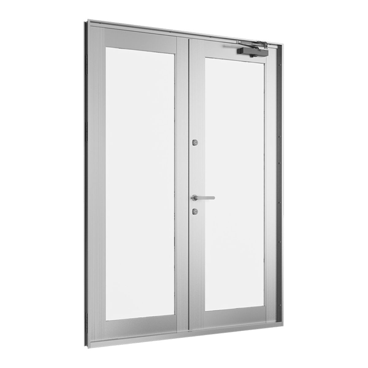 Mẫu cửa nhôm mở quay 2 cánh của TOSTEM