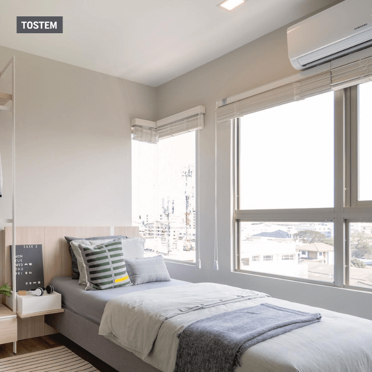 mẫu cửa sổ TOSTEm cho phòng ngủ hiện đại