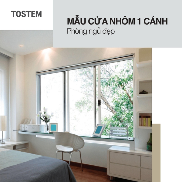 15+ mẫu cửa nhôm 1 cánh phòng ngủ đẹp, thiết kế HOT nhất năm 2025