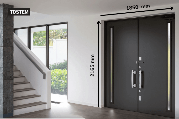 Kích thước cửa đi 1 cánh, 2 cánh, 4 cánh phù hợp phong thủy