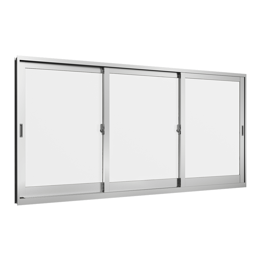 Mẫu cửa sổ lùa 3 cánh 3 ray thuộc series WE PLUS của TOSTEM
