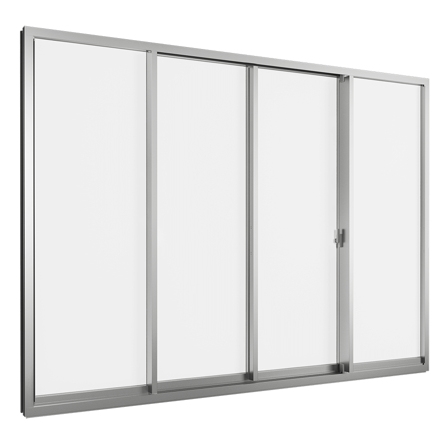 Sản phẩm cửa lùa 4 cánh 2 ray thuộc series WE 70 của TOSTEM