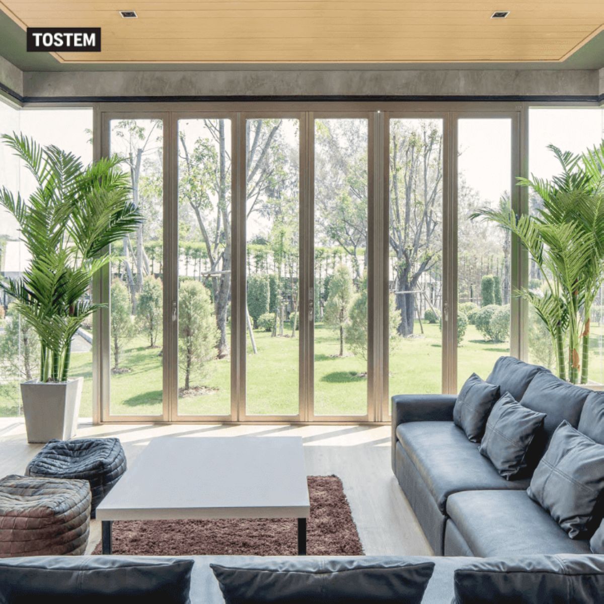 Mẫu cửa đi xếp trượt 6 cánh cao cấp đang trở thành xu hướng mới cho các công trình cao cấp hiện nay