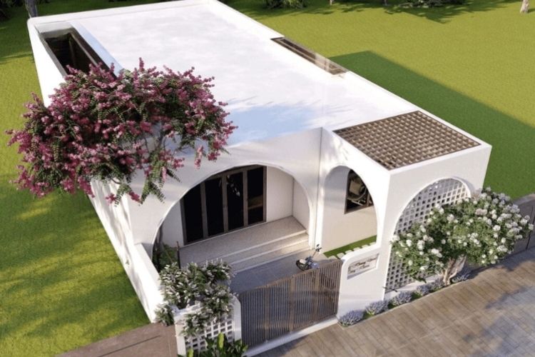 Mẫu nhà mái bằng cấp 4 hiện đại, đơn giản, đẹp nhất
