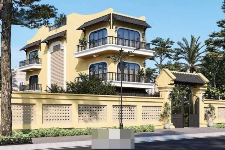 Mẫu nhà mái bằng phong cách Đông Dương