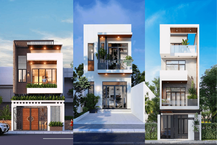 99+ mẫu nhà phố đẹp, đơn giản, hiện đại, đẳng cấp 2025