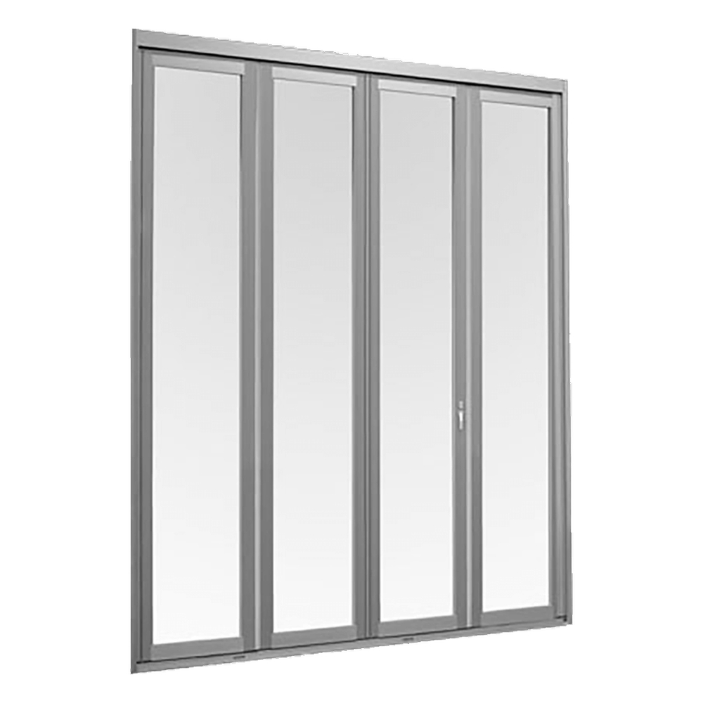 Mẫu cửa xếp trượt 4 cánh nhôm kính