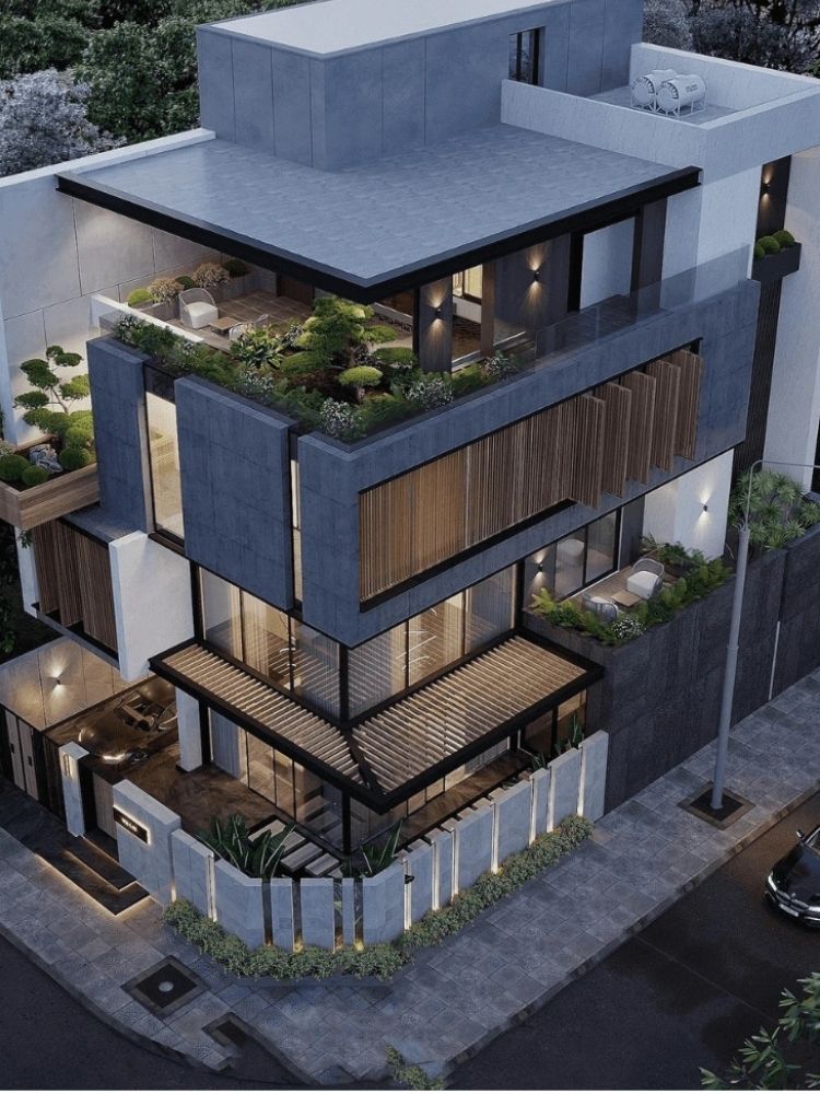 Biệt thự hiện đại 4 tầng sở hữu 2 mặt tiền