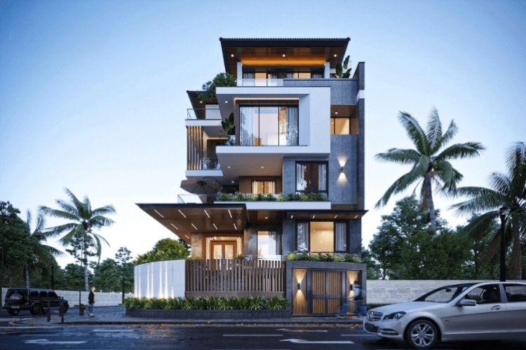 Biệt thự 5 tầng hiện đại, sang trọng, đẳng cấp