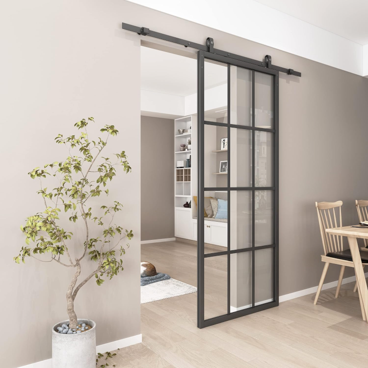 Thiết kế cửa trượt 1 cánh ray mở rộng giúp tiết kiệm không gian