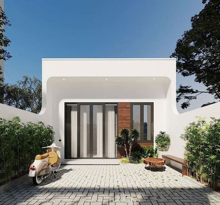 Mẫu nhà cấp 4 giá rẻ 300 triệu 40m2 đẹp cho nhà phố