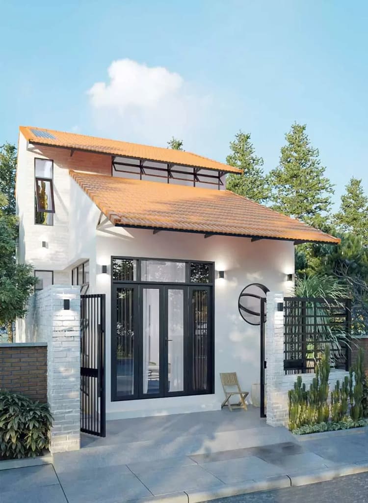 Mẫu nhà cấp 4 giá trẻ 300 triệu có 1 phòng ngủ và gác lửng tối ưu không gian sống