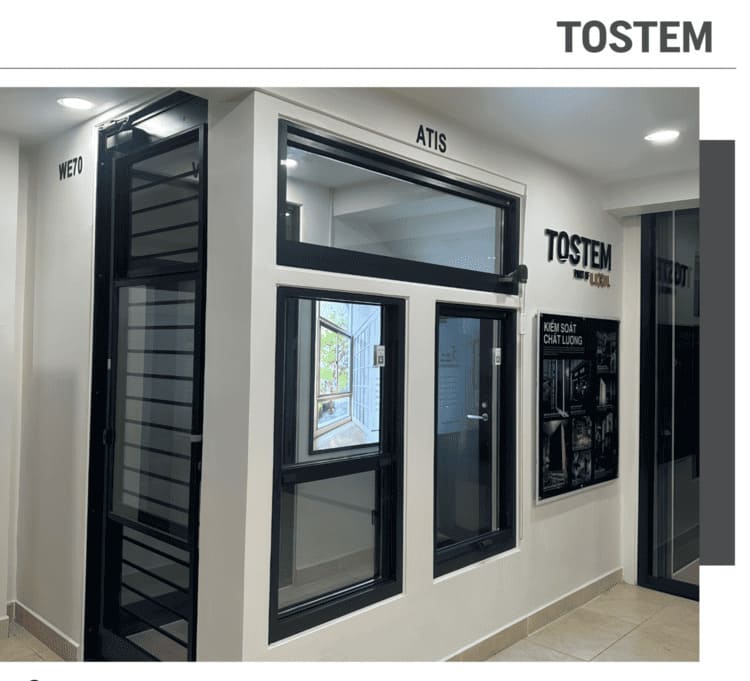 TOSTEM là thương hiệu cửa nhôm kính cao cấp đến từ Nhật Bản