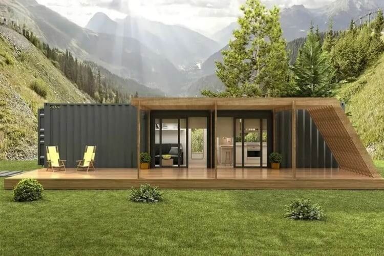 Mẫu thiết kế nhà container 20ft đơn giản