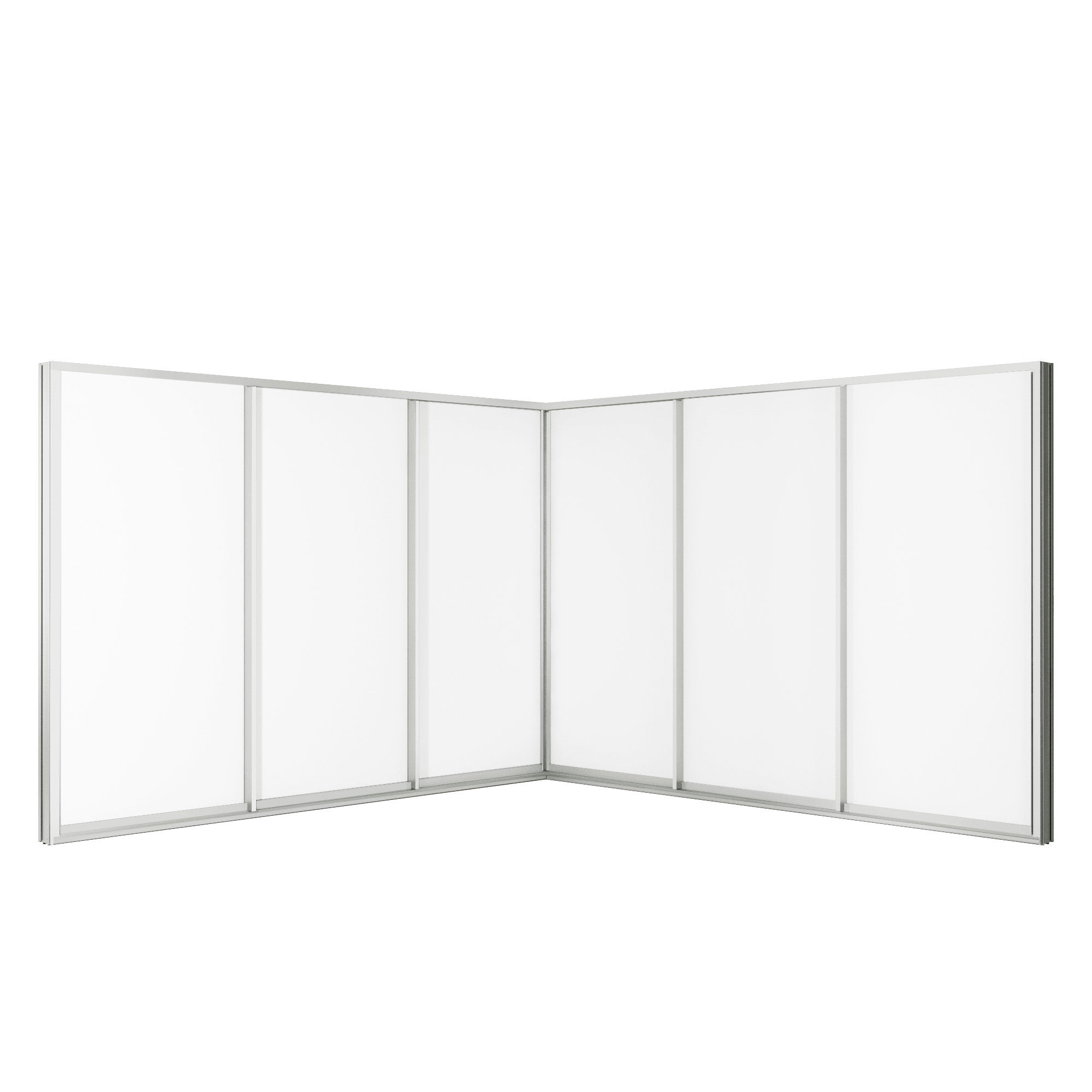 Corner sliding door 6 panels 3 tracks Grants