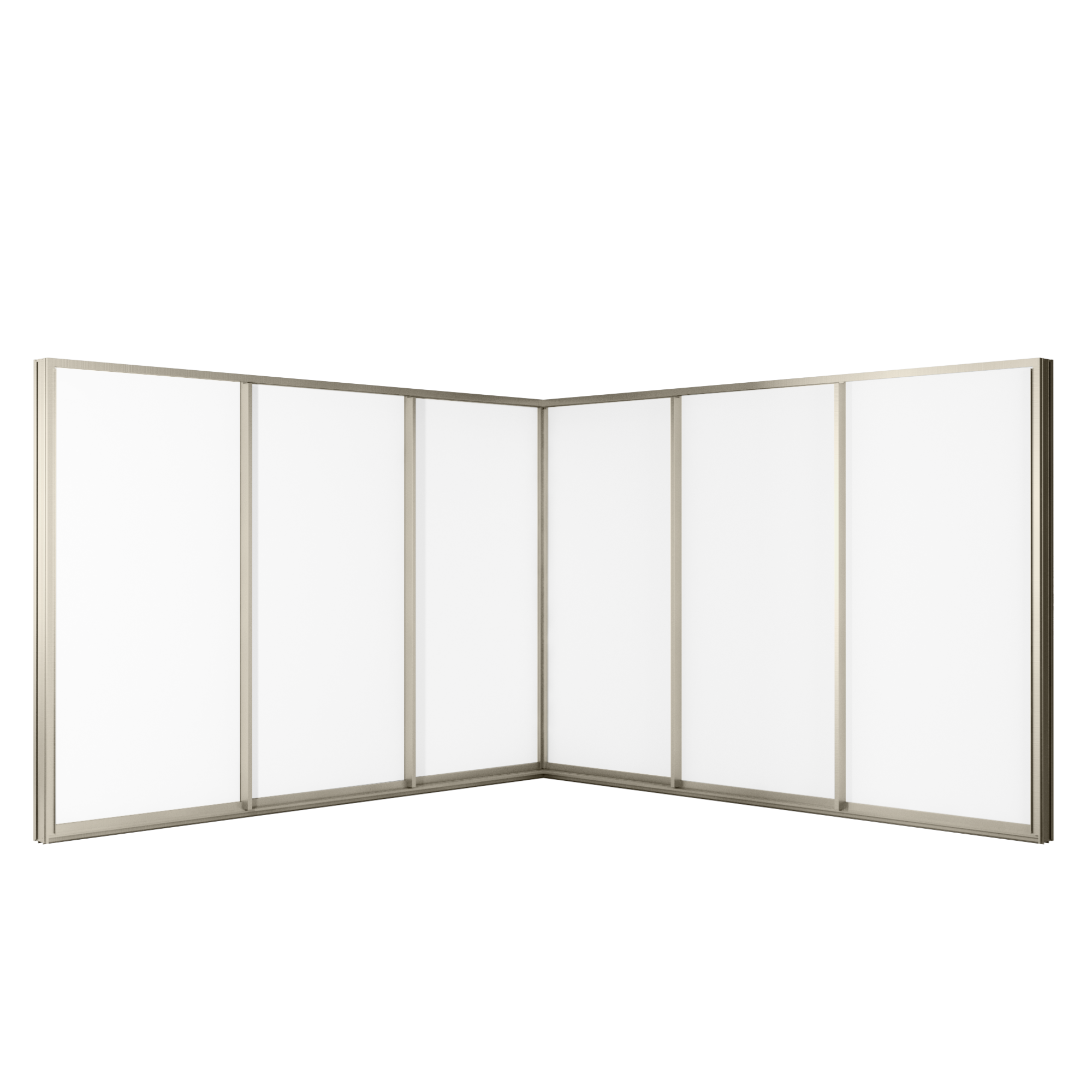 Corner sliding door 6 panels 3 tracks Grants