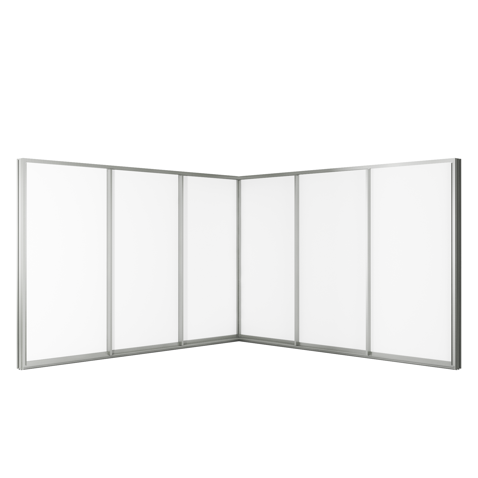 Cửa đi mở trượt góc 6 cánh 3 ray Grants