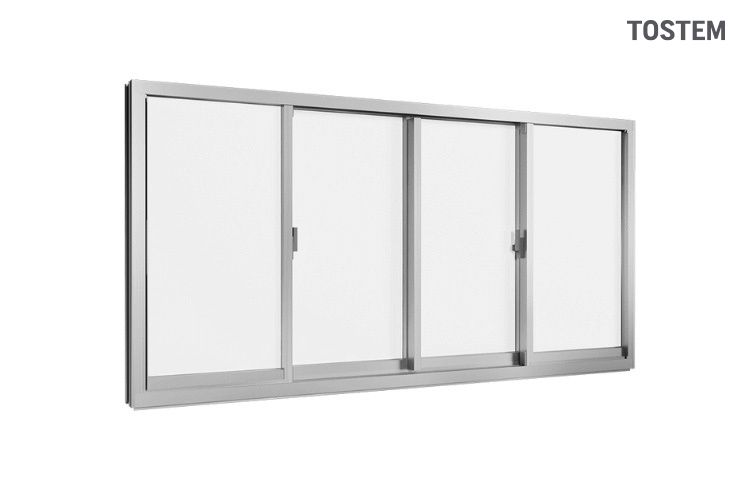 kích thước mẫu cửa sổ mở trượt 4 cánh 2 ray hệ GRANTS chuẩn phong thủy, thu hút tài lộc